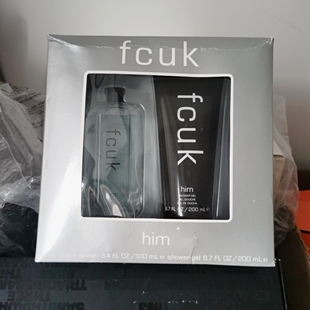 七夕礼物美国FCUK男士香水沐浴露须后乳套盒护肤持久留香现货