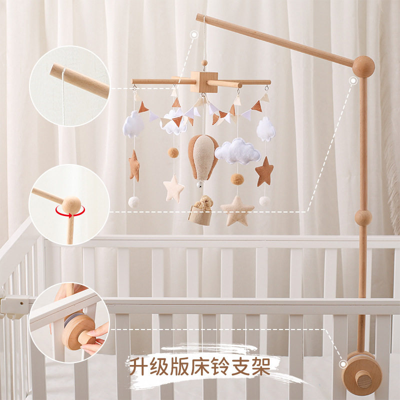 婴儿床铃支架可旋转宝宝安抚支架图片