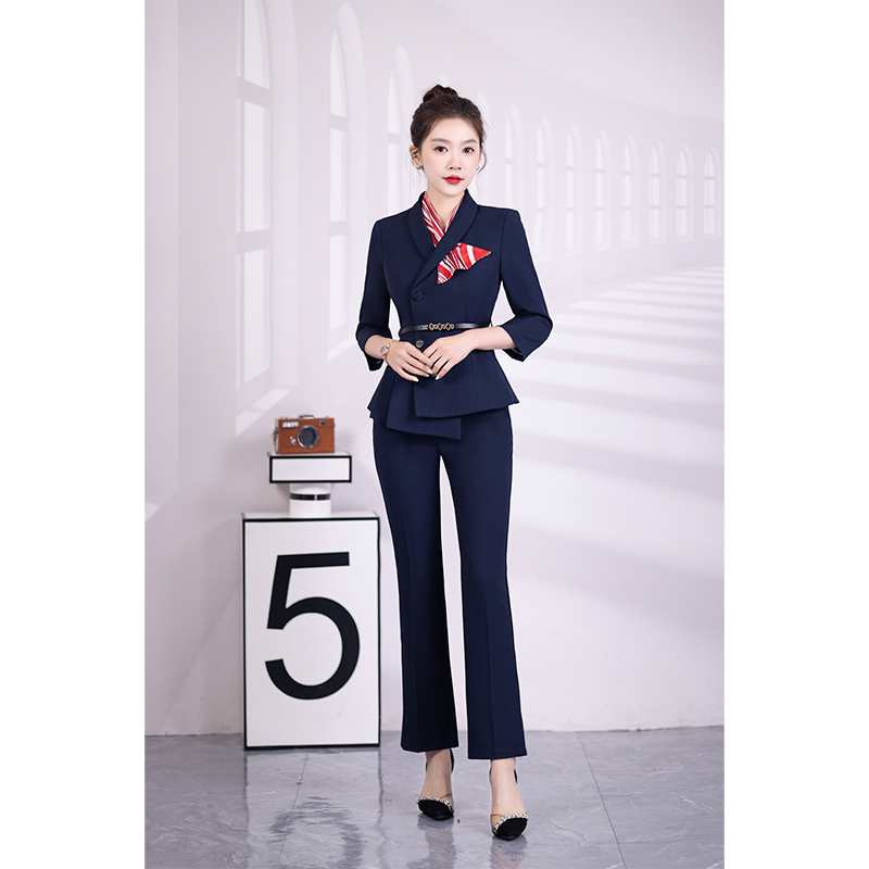 新款ktv公主工作服长裤修身夜总会包厢前台 dj服务员夜场秋冬套装