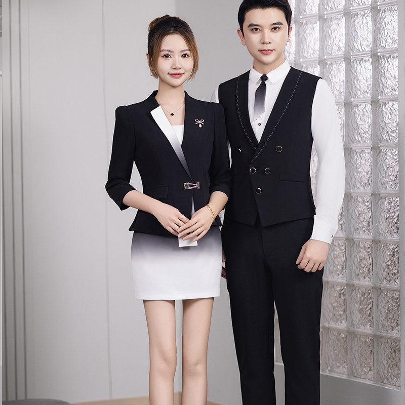 少爷服务员服装酒吧酒店新款渐变色夜场ktv员工工作服 dj公主套装