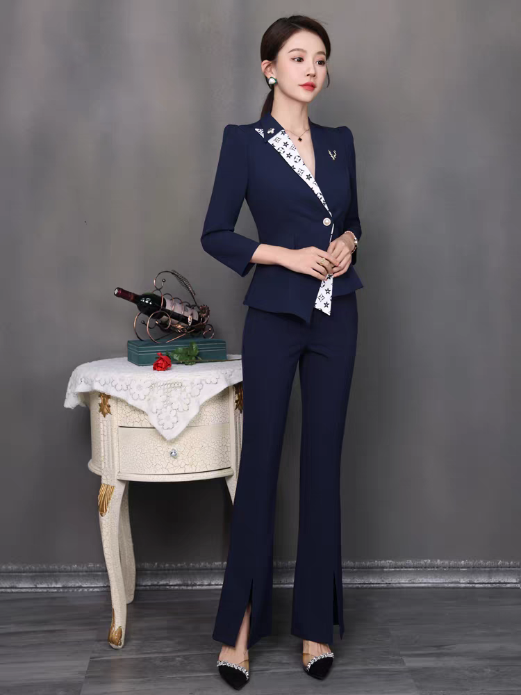 ktv公主工作服套装酒吧夜场dj夜总会包厢服务员制服秋冬款工装裤