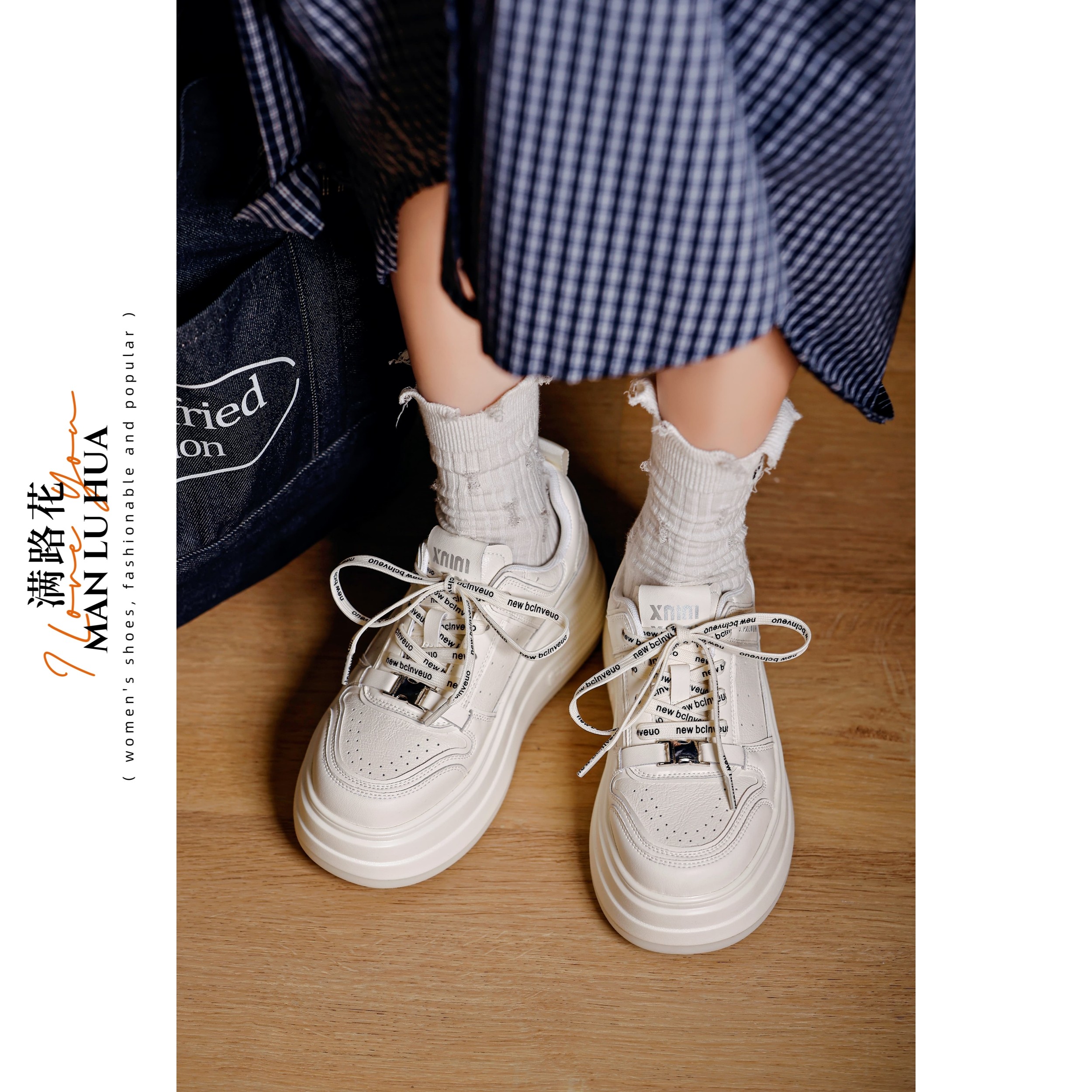 牛皮真皮女鞋厚底平底休闲板鞋小白鞋软底软皮轻底舒适百搭增高,女鞋,时尚休闲鞋,淘宝优惠券,粉丝福利购,淘宝优惠卷