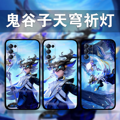 适用OPPOReno10Pro9p8p7鬼谷子天穹祈灯手机壳findX6王者荣耀周边k10k9a96a73a58a94照片定制Realme11真我GT5