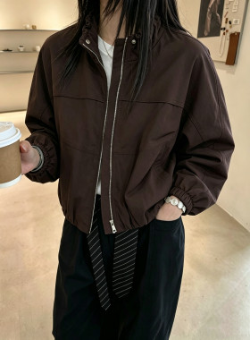 2026秋季新款休闲宽松显瘦百搭短款小女生夹克长袖外套欧诗尚8027