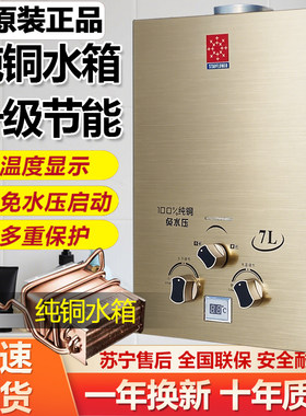 燃气热水器液化气煤气免水压家用