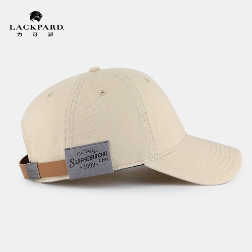 lackpard棒球帽男韩版大头软顶