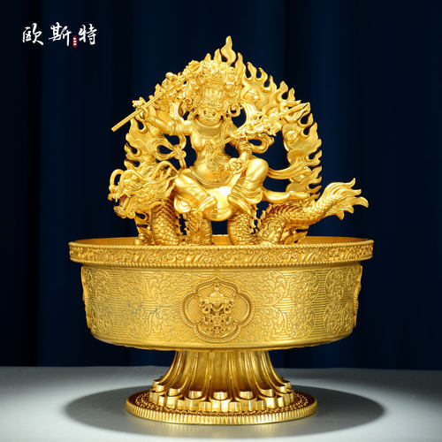 欧斯特铜材立体雕花桌面摆件