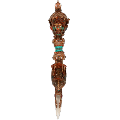 尼泊尔手工掐丝水晶摆件