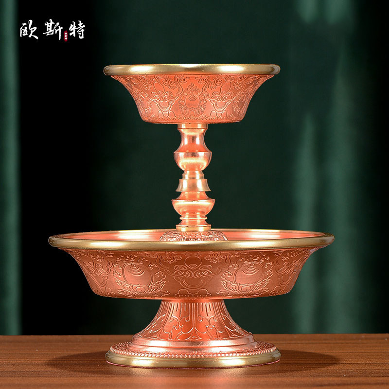 欧斯特 红铜护杯法杯 西藏家居客厅吉祥净水杯贡杯装饰用品摆件,家居饰品,装饰摆件,淘宝优惠券,粉丝福利购,淘宝优惠卷