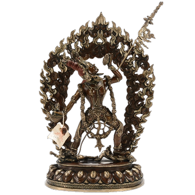 尼泊尔手工紫铜像摆件