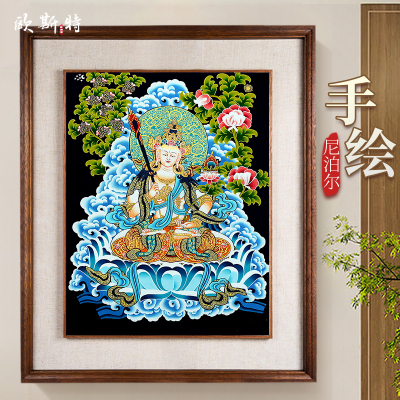 欧斯特文殊唐卡装饰画