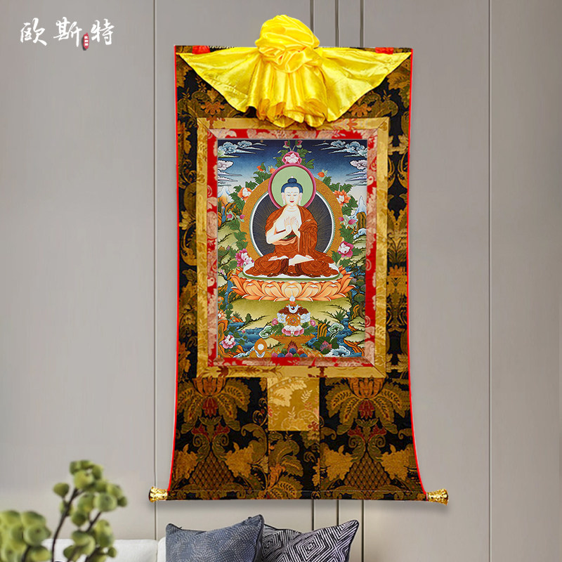 欧斯特居家装饰挂画矿物唐卡唐卡图片
