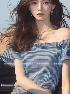 一字露肩别致绝美漂亮超好看洋气