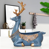 轻奢玄关钥匙收纳摆件进门钥匙收纳盒客厅桌面鞋 饰品 柜家居创意装