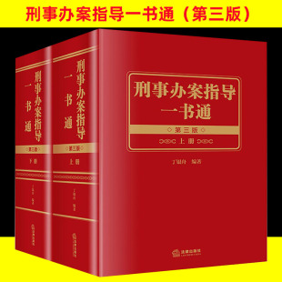 丁银舟编著 上下册 第三版 2022年版 法律出版 刑事办案指导一书通 社