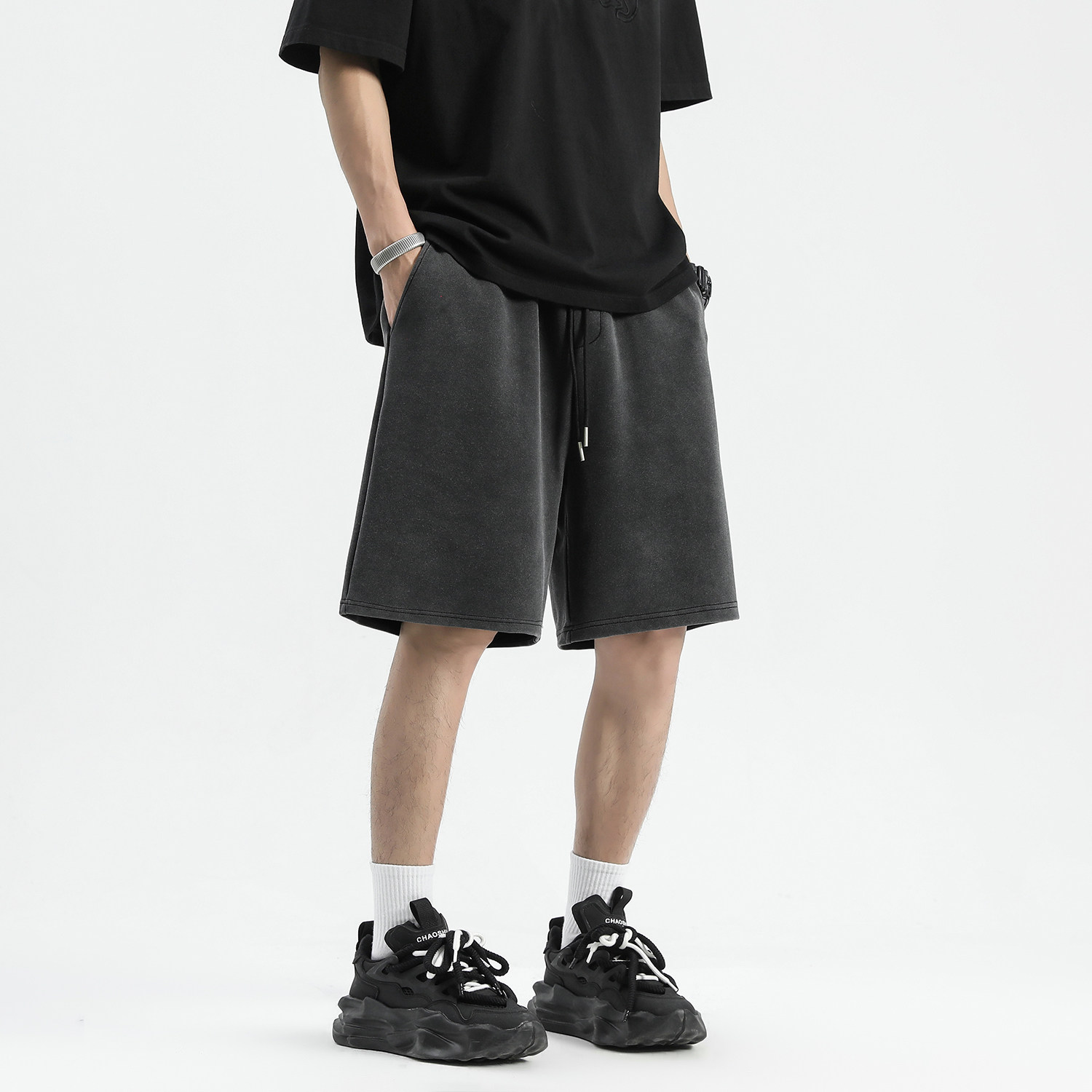 水洗短裤潮牌卫裤H780-P55，男装牛仔裤，星座617A-5（原A405）