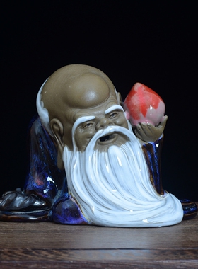 南极仙翁陶瓷雕塑生日寿星公
