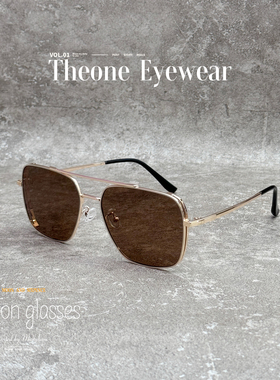 时尚复古金属双梁偏光墨镜