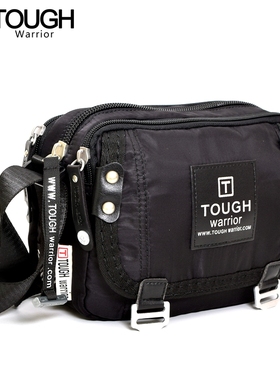 新款tough男包街头百搭户外手机证件包男带盖单肩斜跨包休闲小包
