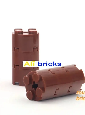 【50g】6143小颗粒拼插积木散件兼容3941科技零配件 2x2圆柱