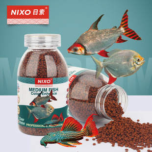 日索中型热带鱼下沉饼状鱼食飞凤鱼银板鱼异形鱼多重扬色红饼饲料