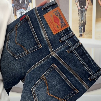 秋冬美式高端男士丹宁水洗牛仔裤