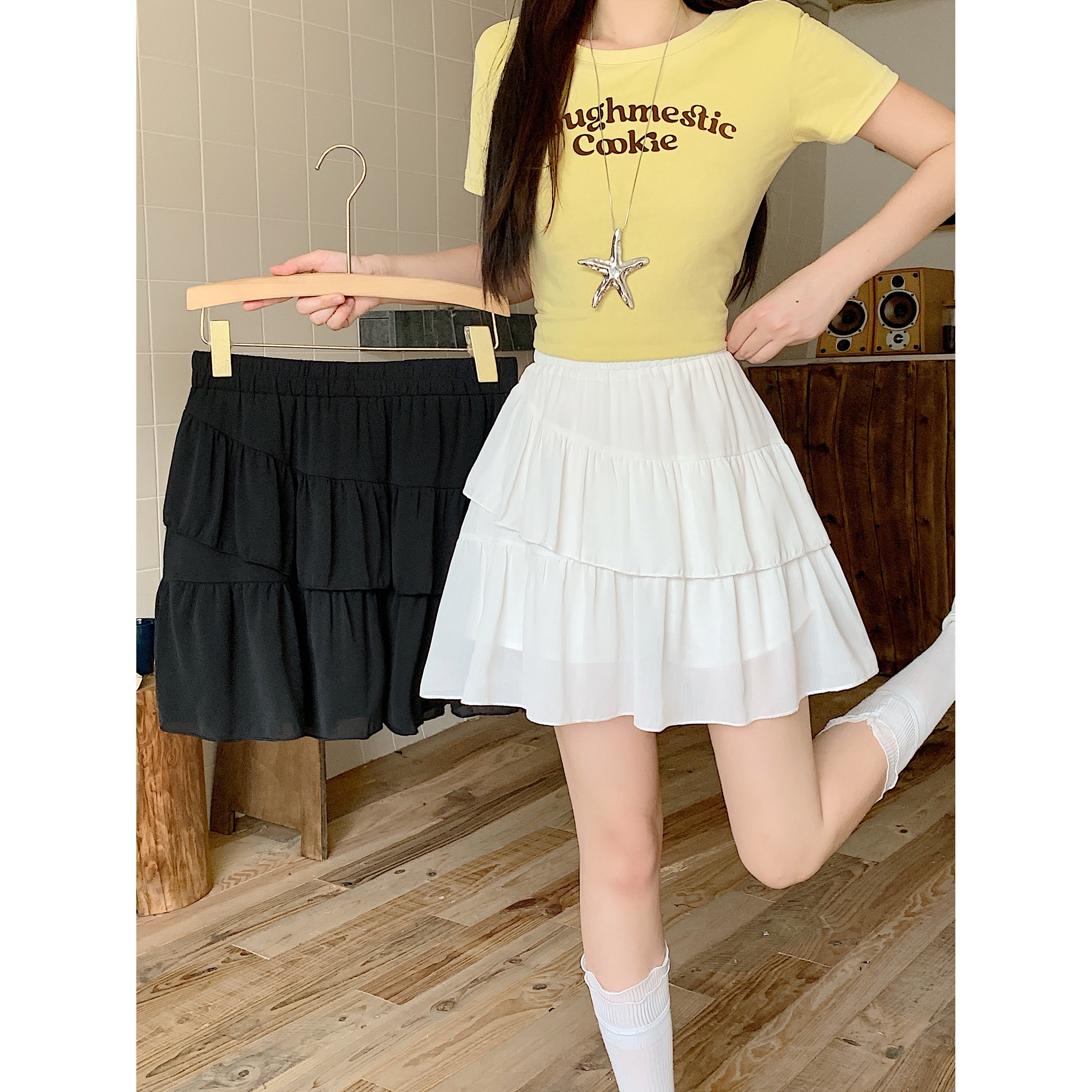 李潇洒微胖定制乐派儿大码女装滴一胖杨杨玉奢姿旗舰店大面菁短裙
