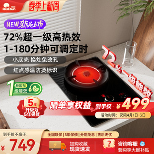 红日红外线燃气灶天然气液化气灶家用单灶定时免改孔煤气灶EX03B