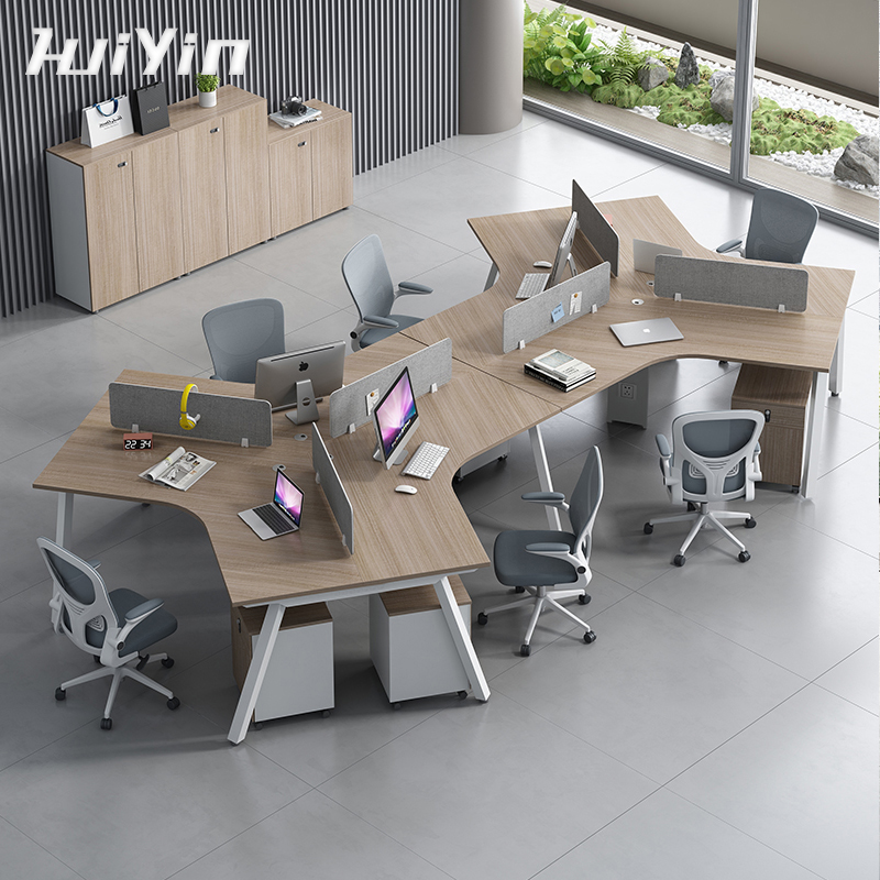 职员办公桌椅组合异形办公位