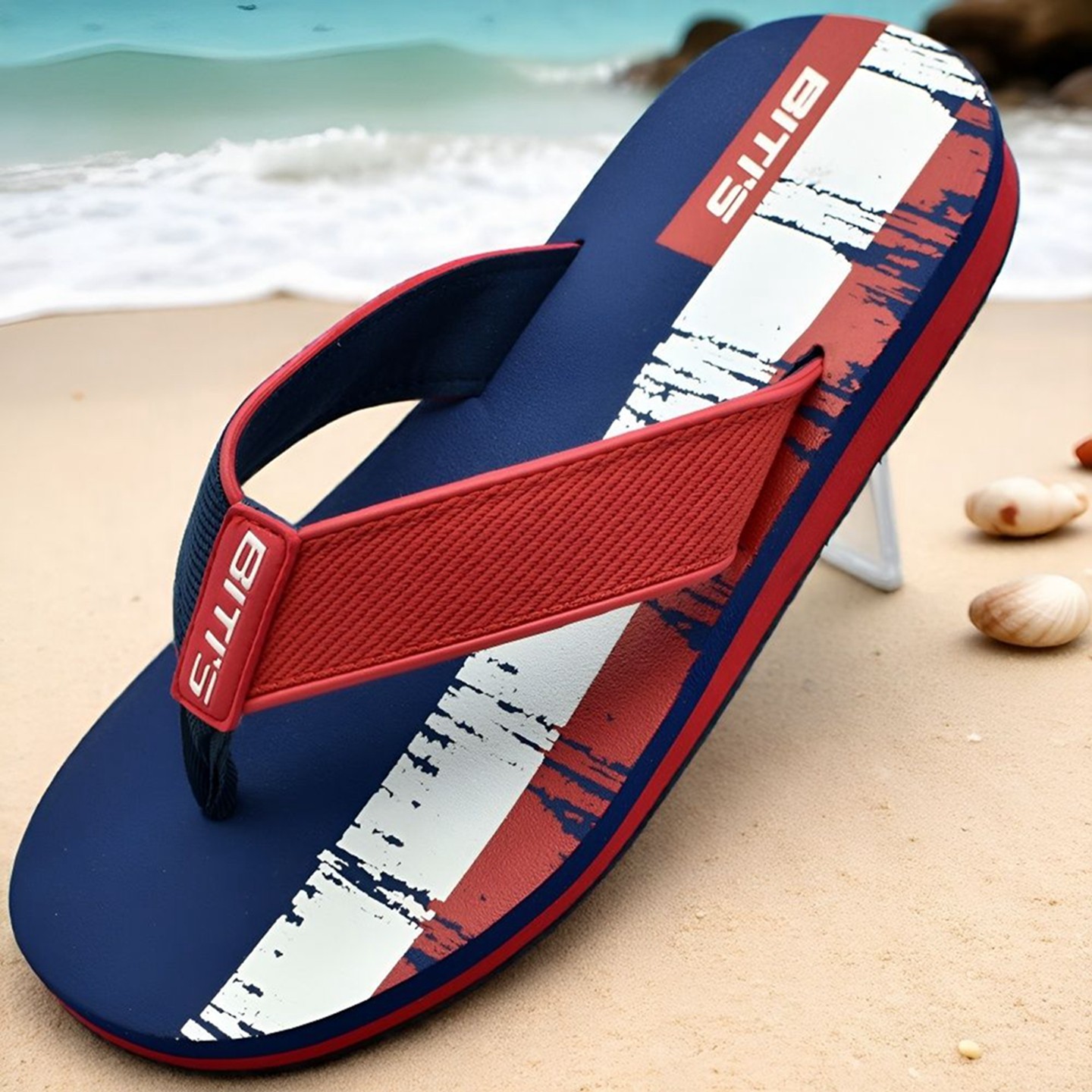 新款进口越南平仙拖鞋人字男学生运动防滑橡胶沙滩韩版厚底潮凉拖