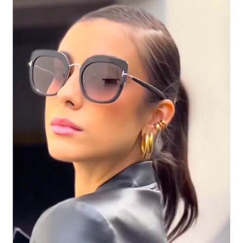 TOMFORD汤姆福特VIRGINIA TF945 05B女黑色墨镜太阳眼镜FT0945