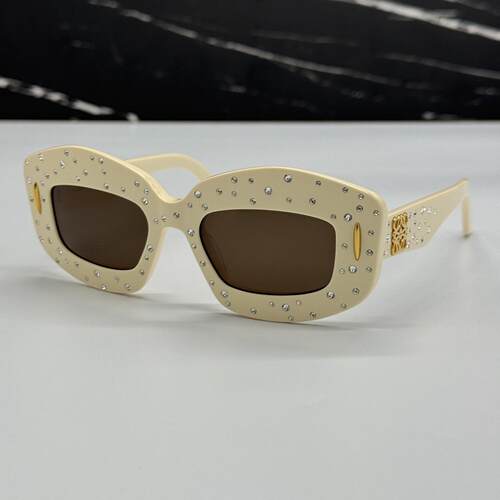 LOEWE罗意威白色女墨镜太阳眼镜LW4114IS 25E