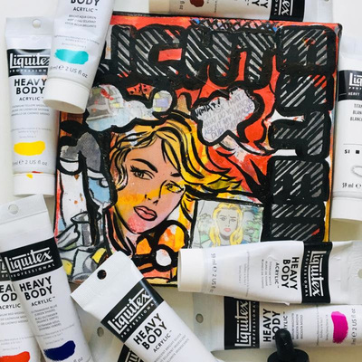 丽唯特进口丙烯颜料厚涂快干防水