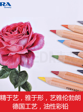 LYRA艺雅油性彩色铅笔套装透明混色抛光笔 彩铅画绘图设计