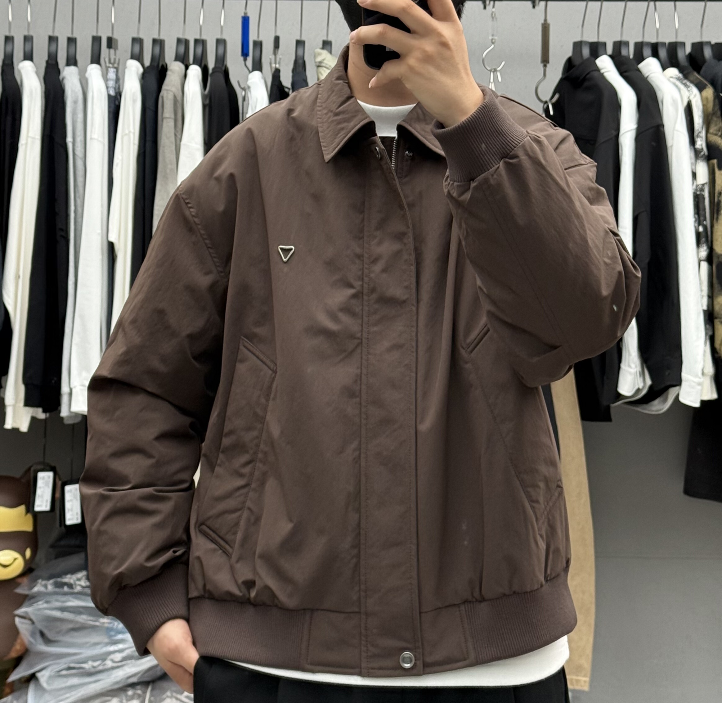 单目冬季男户外轻薄款翻领短款羽绒服韩版百搭保暖90白鸭绒外套潮