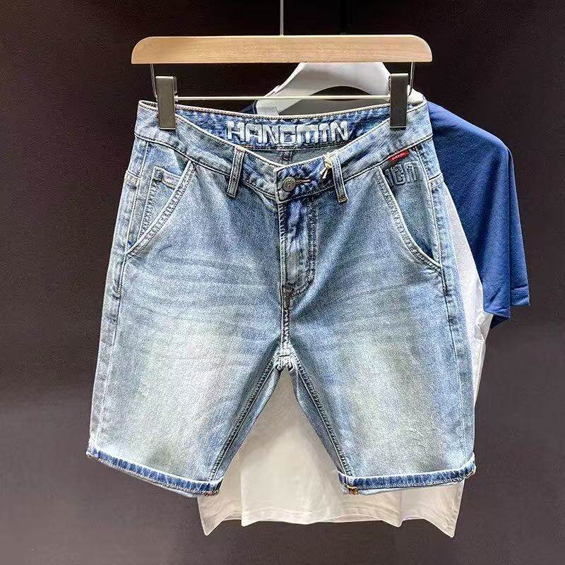 豚木鸟牛仔短裤男士七分裤新款宽松五分中裤休闲夏季薄款男士裤子,男装,短裤,淘宝优惠券,粉丝福利购,淘宝优惠卷