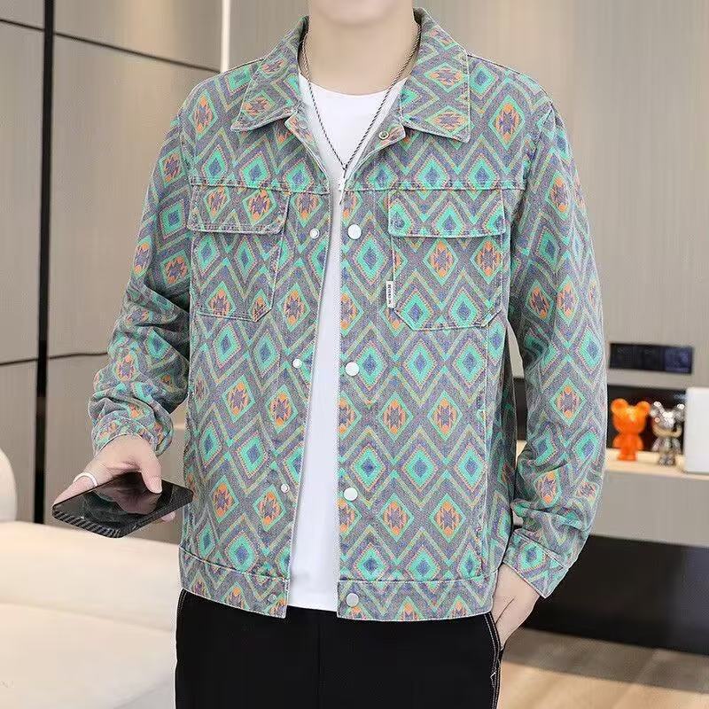 牛仔衬衫男士2025春秋夏季男装时尚搭配帅气休闲套装长袖衬衣外套