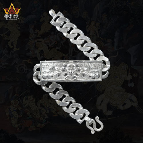 【花开富贵版】龙婆瑞 2557年 圆寂前/生前版手链 泰国佛牌萨玛空