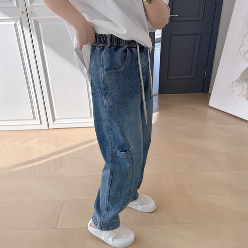 大码女装胖mm高腰牛仔裤