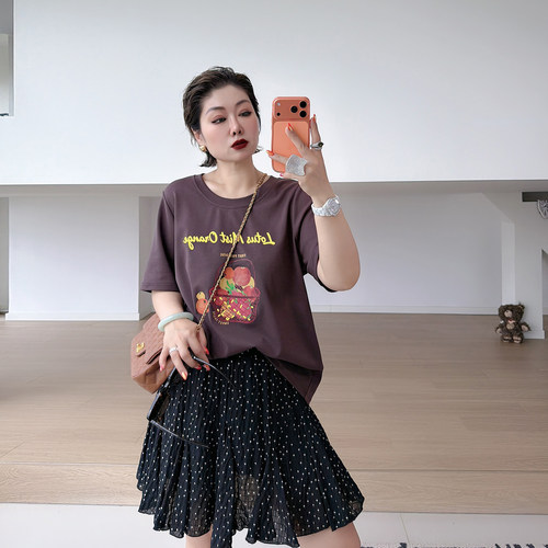 大码女装胖mm小个子a字半身裙
