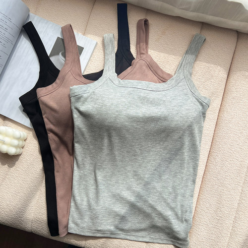 大码女装胖mm遮副乳弹力小背心