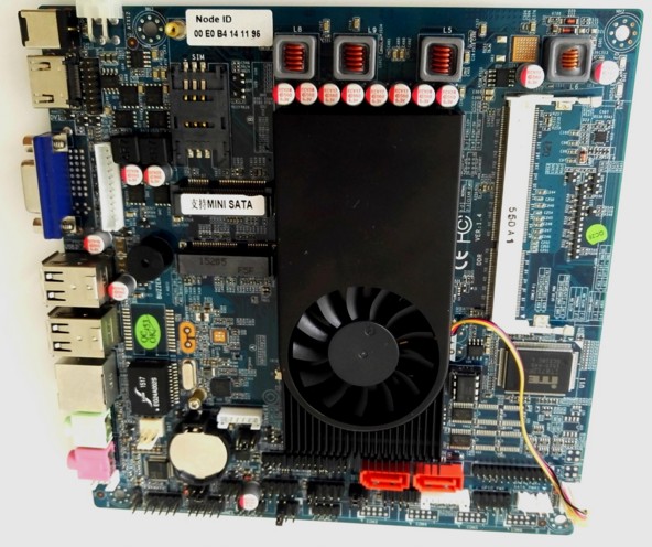 ITX-1037T-2C 2U2C 1037U工控一体机下载机广告机 17*17超薄