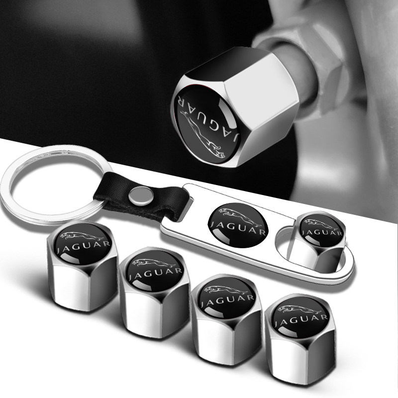 适用于捷豹FPACE XE XEL XF XFL 轮胎气门嘴帽不锈钢气门嘴芯装饰