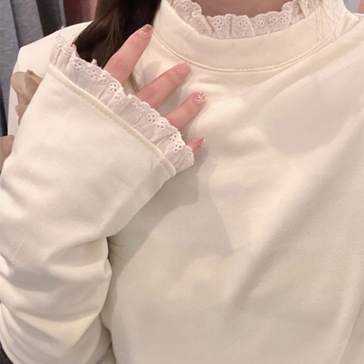 半高领德绒打底衫女2025新款秋冬