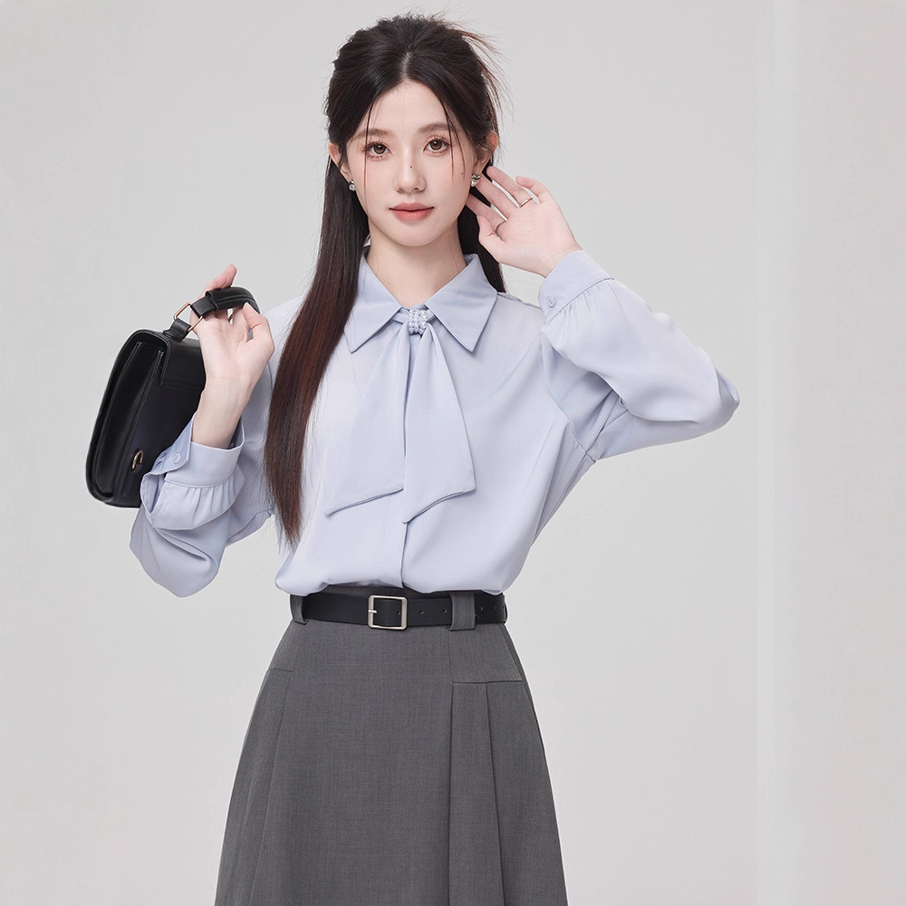 Danise高定 2025年秋季新品 复试考研衬衫半身裙穿搭教资套装女