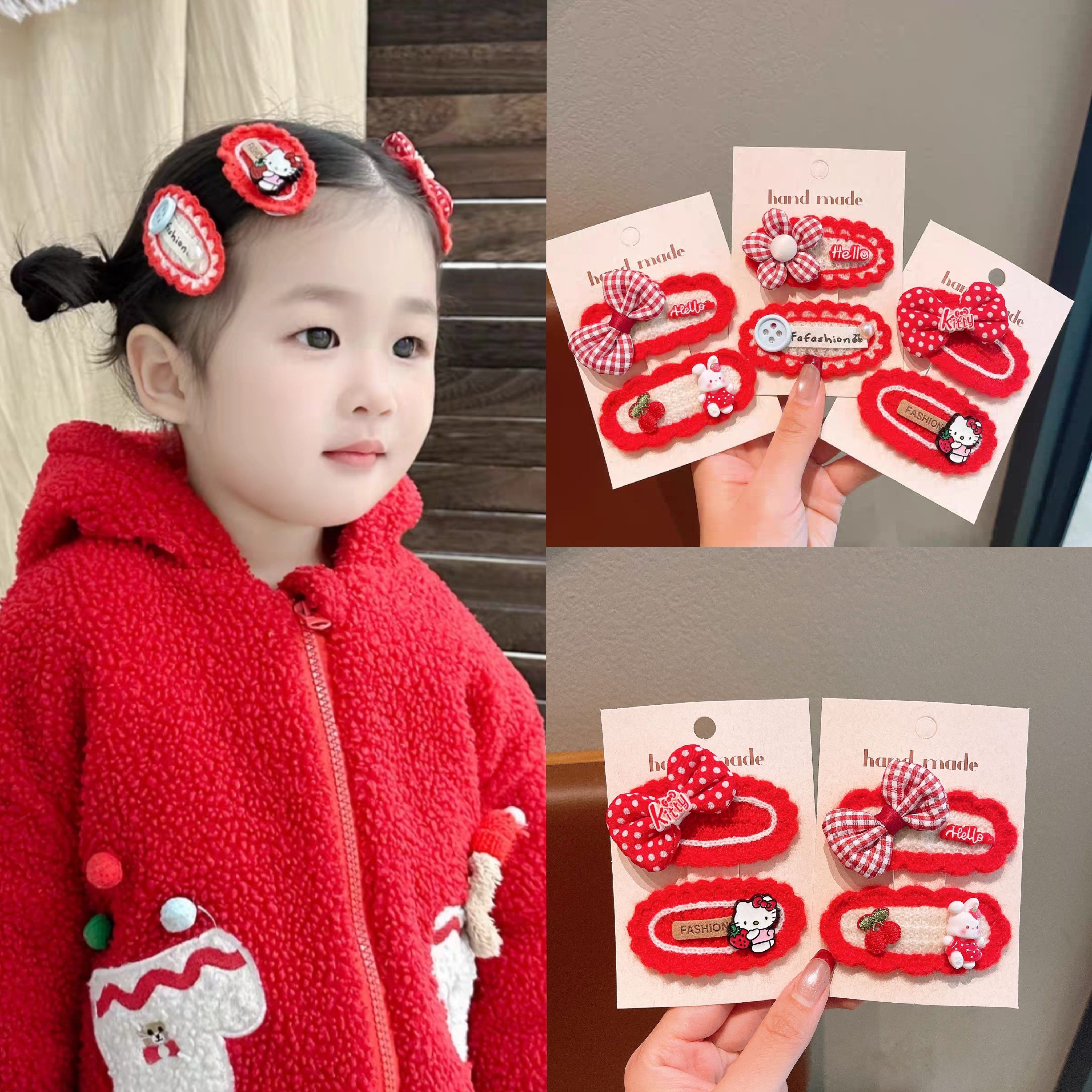 2026新款喜庆马年发夹儿童不伤发夹子碎发bb夹女童发卡氛围感头饰,饰品/流行首饰/时尚饰品新,发饰,淘宝优惠券,粉丝福利购,淘宝优惠卷