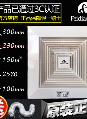 飞雕换气扇 厨房卫生间浴室排风机BPT10-23-ACFHG12A－21 排气扇
