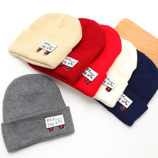 帽子男士 纯色休闲针织毛线帽保暖百搭韩版 情侣女潮发批 秋冬季 新款