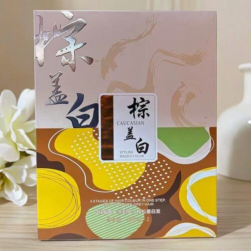 维她丽染发膏棕盖白遮盖