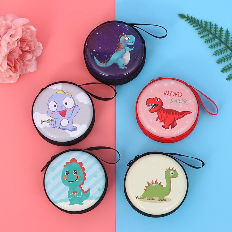 卡通圆形马口铁创意零钱包